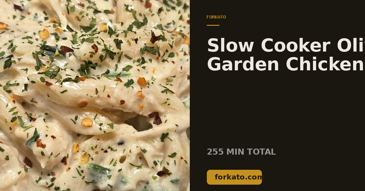 Slow Cooker Olive Garden Chicken Pasta